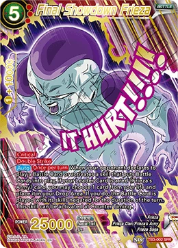 Final Showdown Frieza TB3-002_SPR card