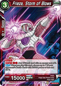 Frieza, Storm of Blows TB3-003 card