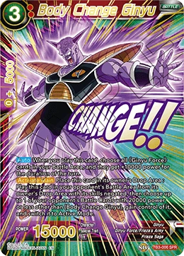 Body Change Ginyu TB3-006_SPR card