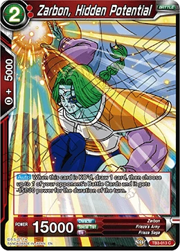 Zarbon, Hidden Potential TB3-013 card