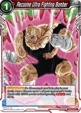 Recoome Ultra Fighting Bomber TB3-015 card