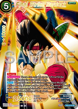 Final Strike Bardock TB3-019_PR card