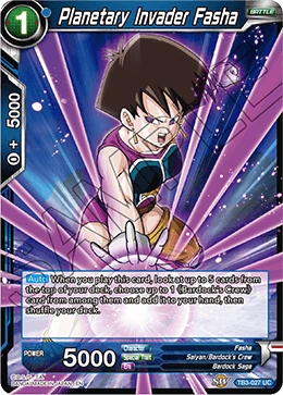 Planetary Invader Fasha TB3-027 card