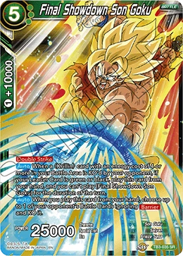 Final Showdown Son Goku TB3-035_BD card