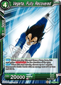 Vegeta, Fully Recovered TB3-039 card