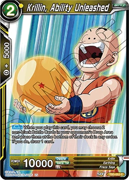 Krillin, Ability Unleashed TB3-052 Dragon Ball Masters card