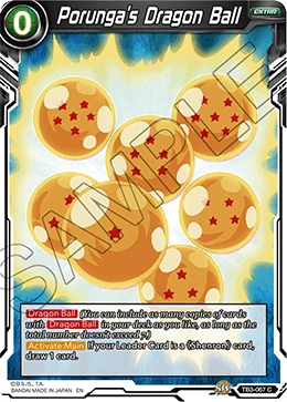 Porunga's Dragon Ball TB3-067 card