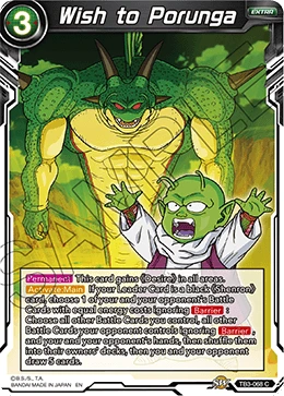 Wish to Porunga TB3-068 card