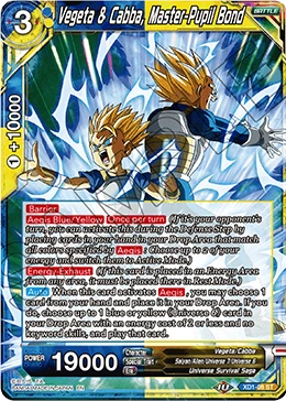Vegeta & Cabba, Master-Pupil Bond XD1-08 card