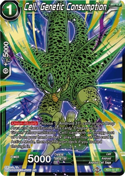 Cell, Genetic Consumption XD3-02 Dragon Ball Masters card