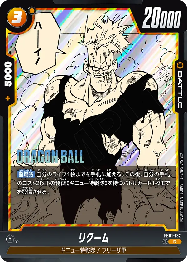 Recoome FB01-132-p1 card