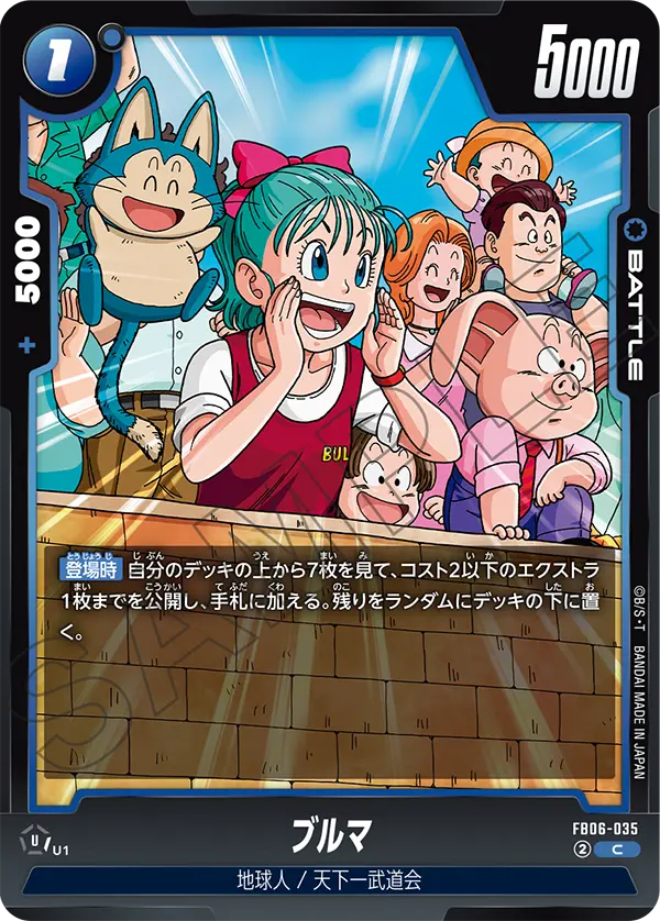 Bulma FB06-035 card