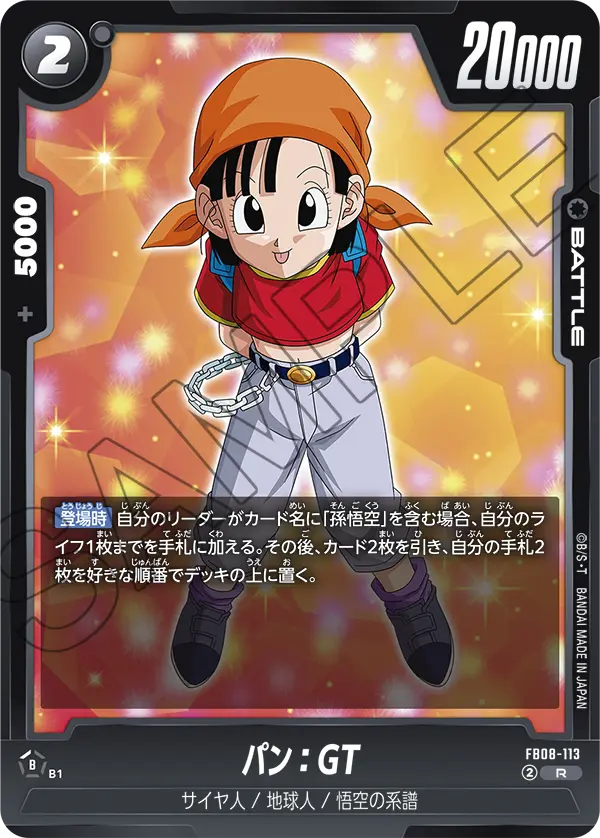 Pan : GT FB08-113 card