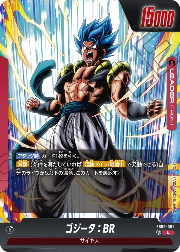 Gogeta : BR FB09-001 card