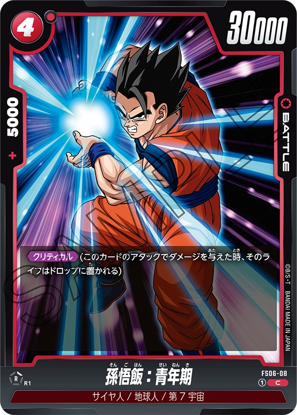 Son Gohan : Adolescence FS06-08 card
