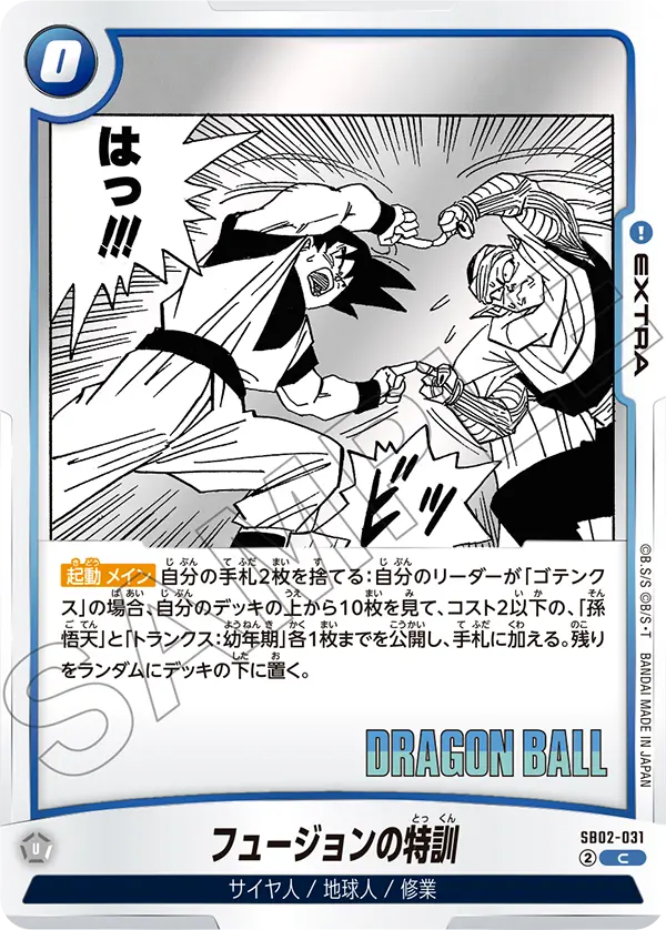 Fusion Training SB02-031 card
